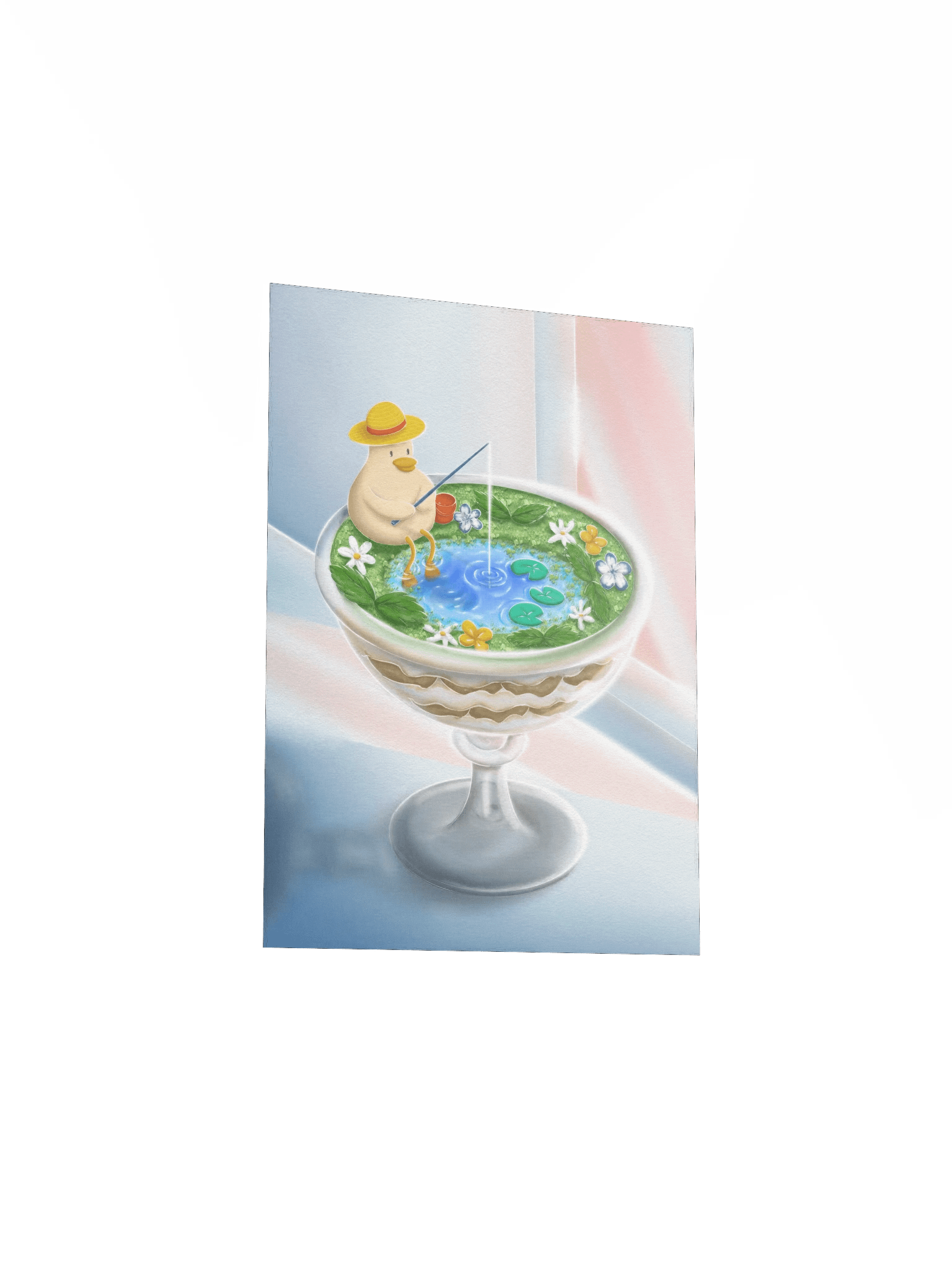 Tiny fishing illustration 🌙 art print product image (4)