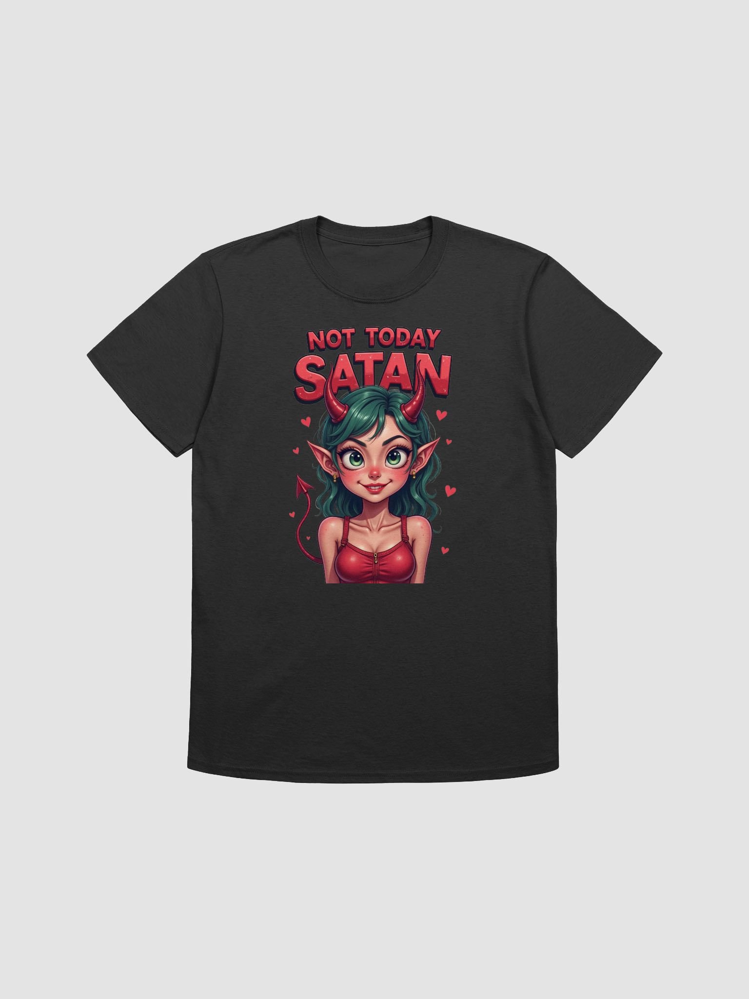 Not Today Satan Illustrated T-Shirt product image (21)