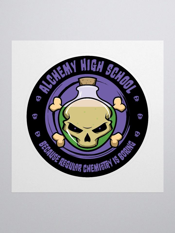 Alchemy High School Funny Chemistry Sticker product image (3)