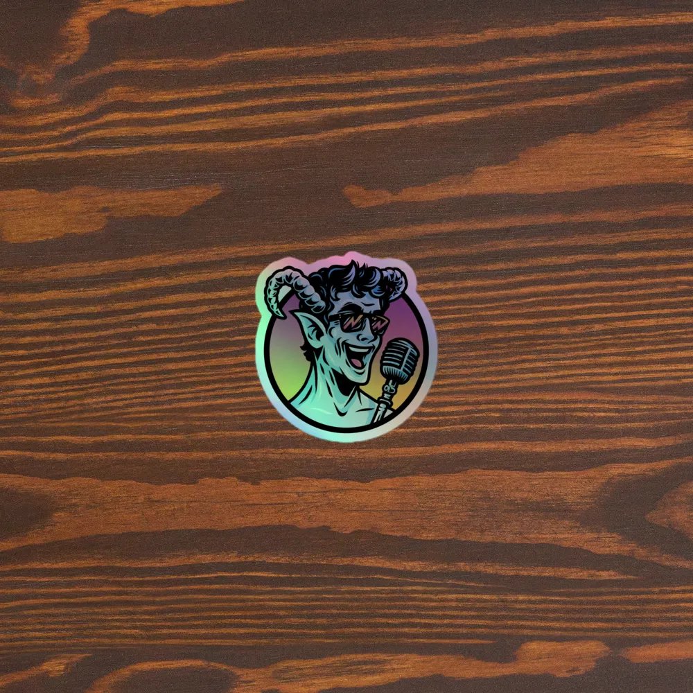Microfaun MINIMAL Logo - Holo Sticker product image (3)