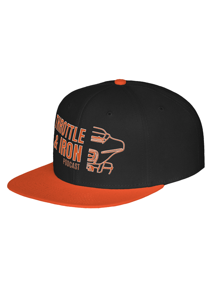 Throttle & Iron Podcast (HDMC) (SG )Embroidered Snapback Hat product image (6)