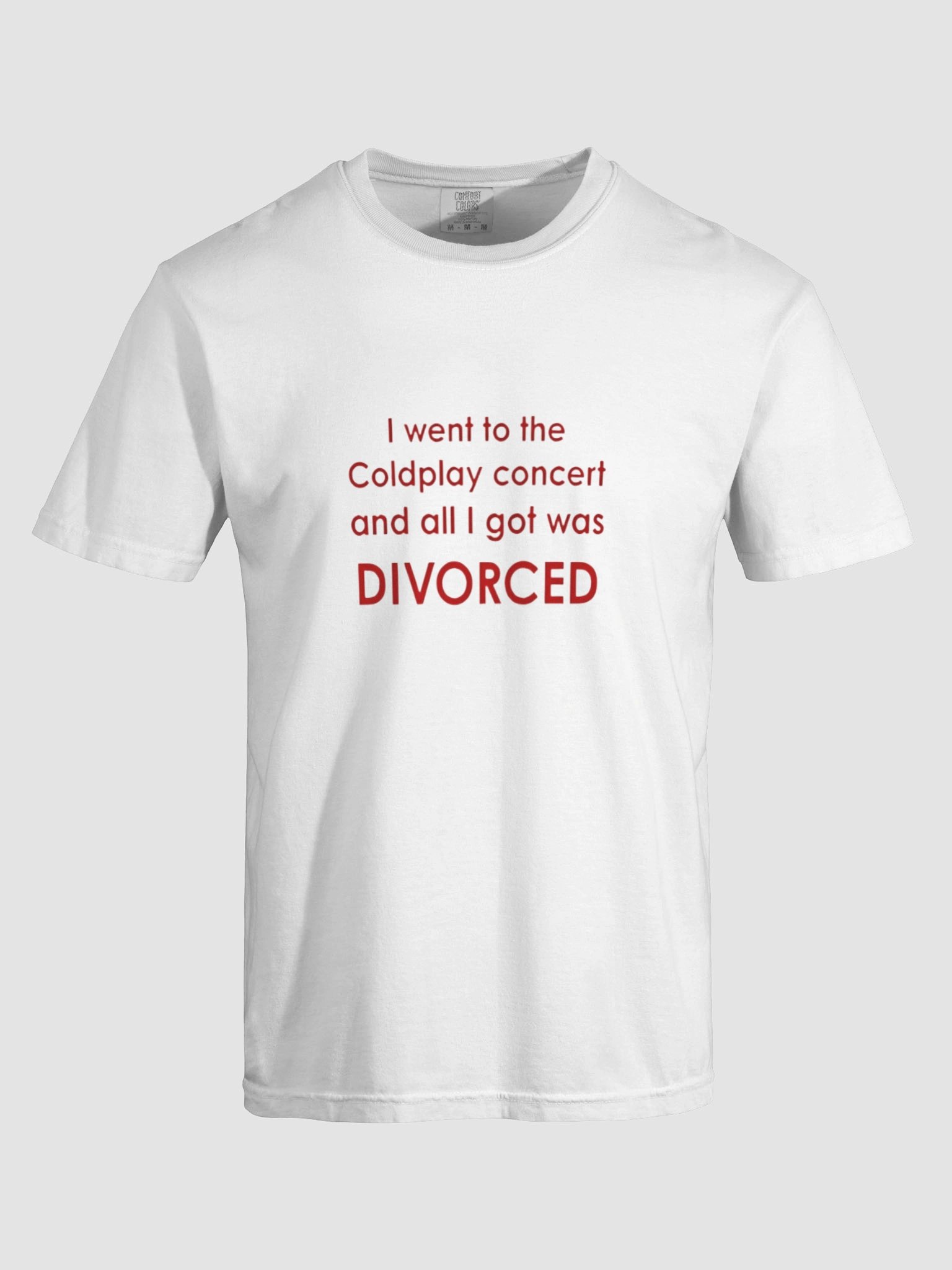 Coldplay Divorce Concert T-shirt product image (42)