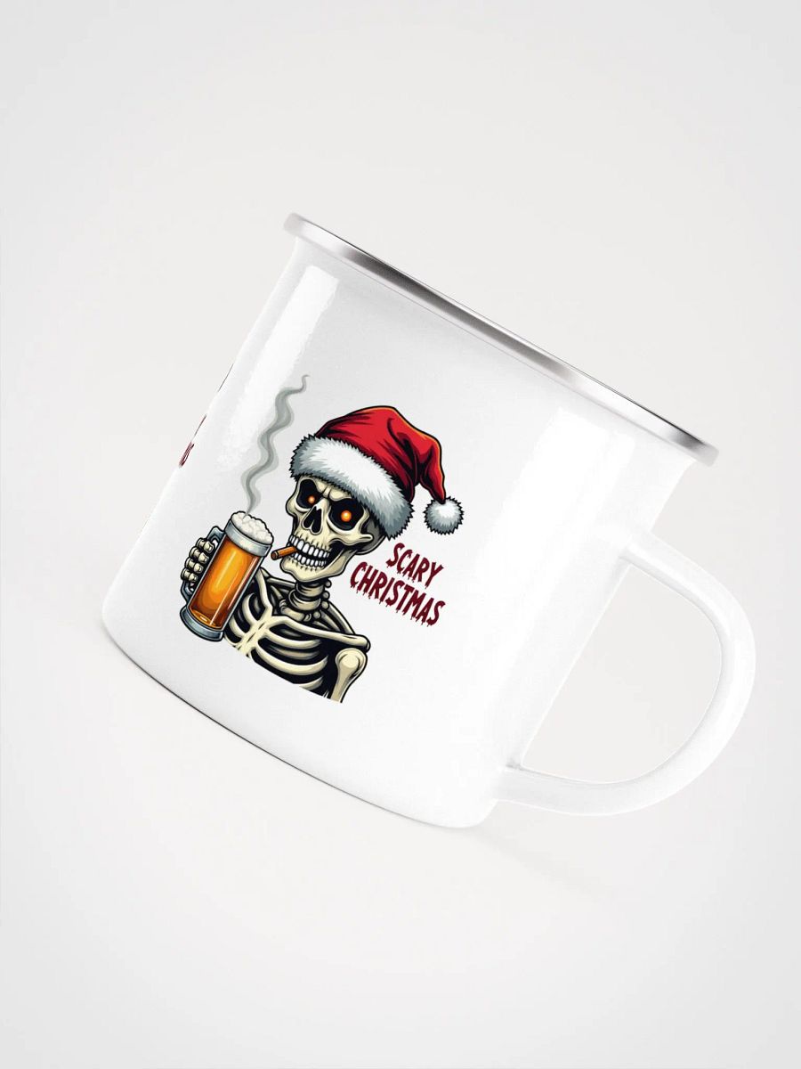 Scary Christmas Skeleton Enamel Mug product image (5)