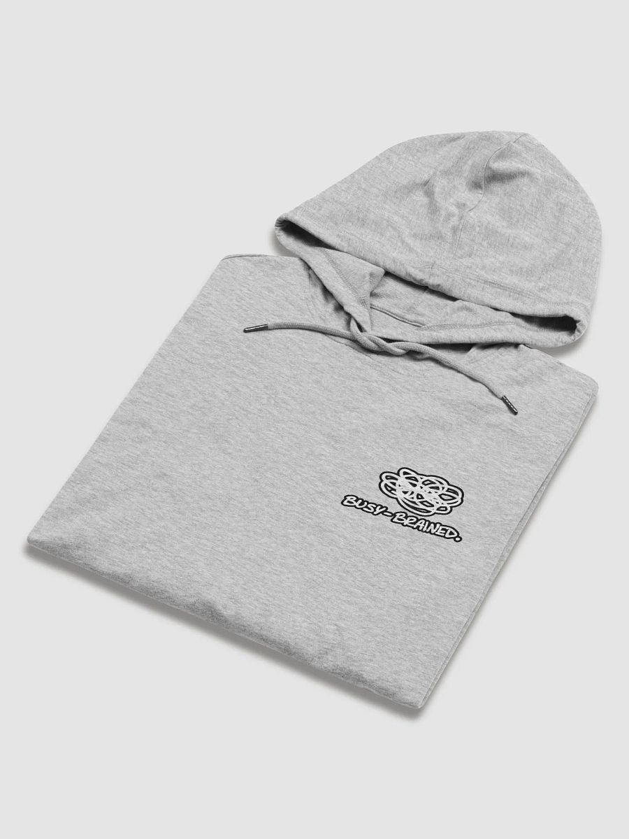 BUSY-BRAINED (lined design) printed lightweight hoodie product image (6)