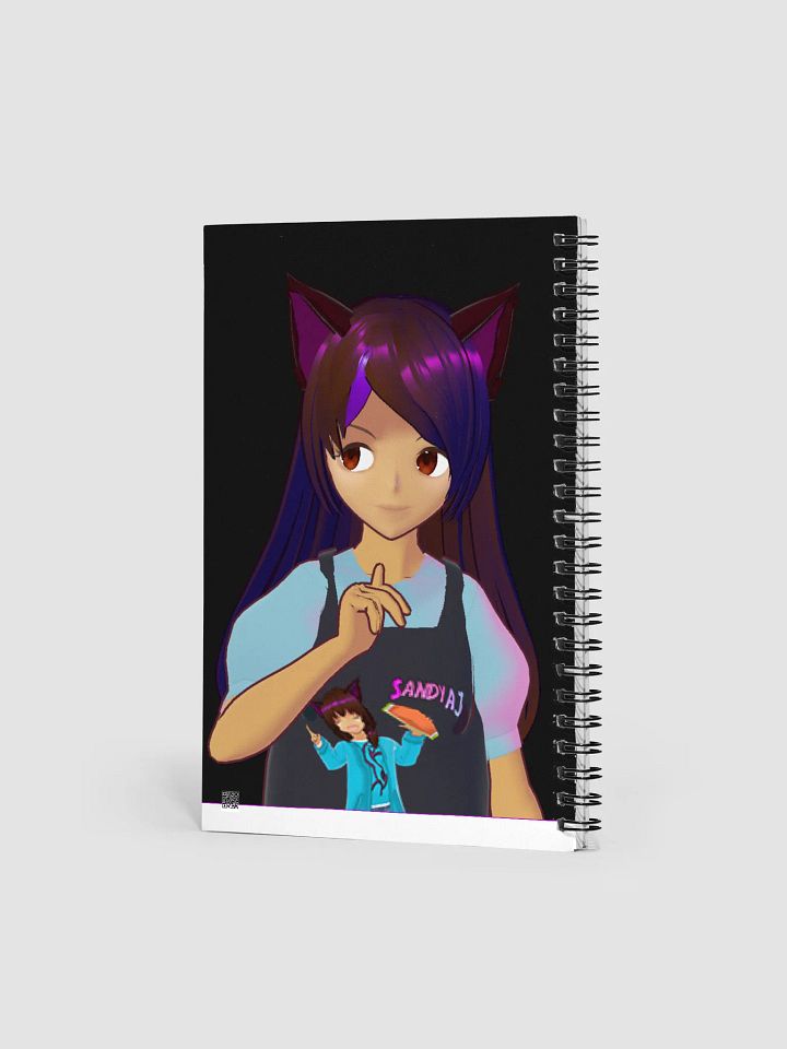 Whimsical Cat-Eared Dreamer Spiral Notebook product image (2)