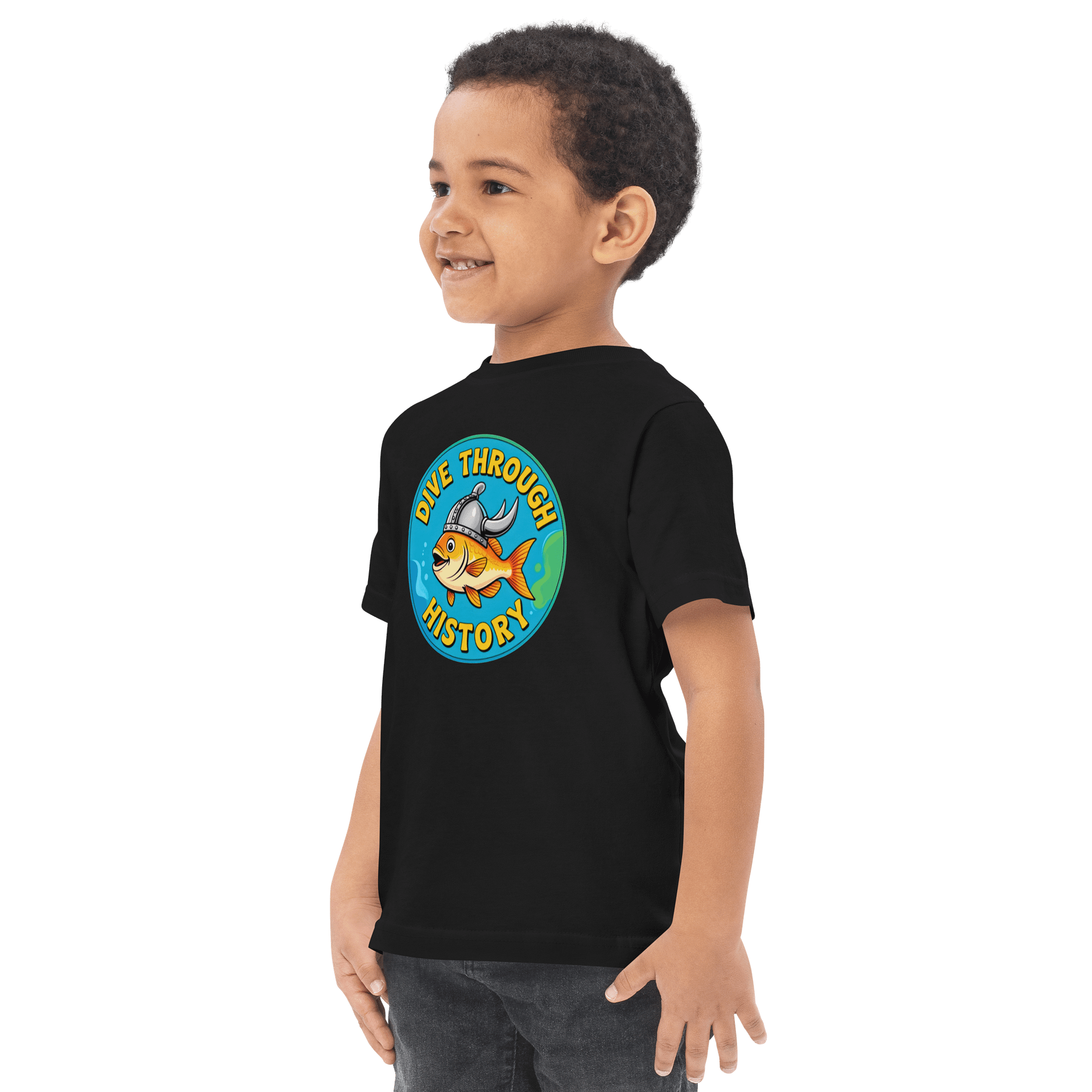 "Dive Through History" Viking Fish Toddler T-Shirt product image (8)
