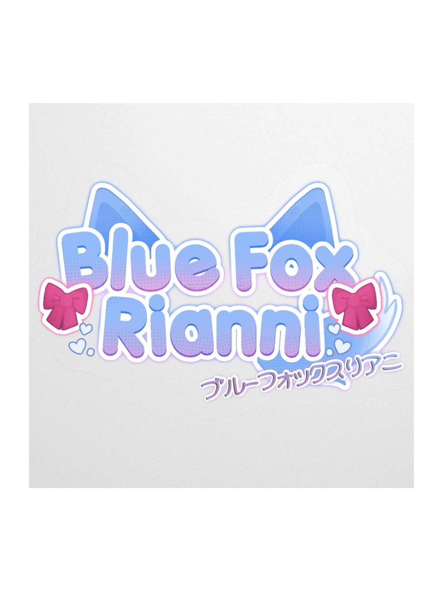 Blue Fox Vinyl Stickers product image (1)