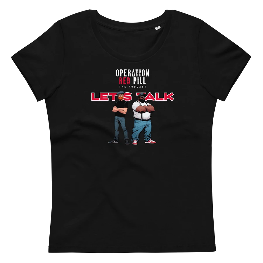 “Let’s Talk” Women’s Fitted T-shirt - The Drew Missen Collection product image (1)