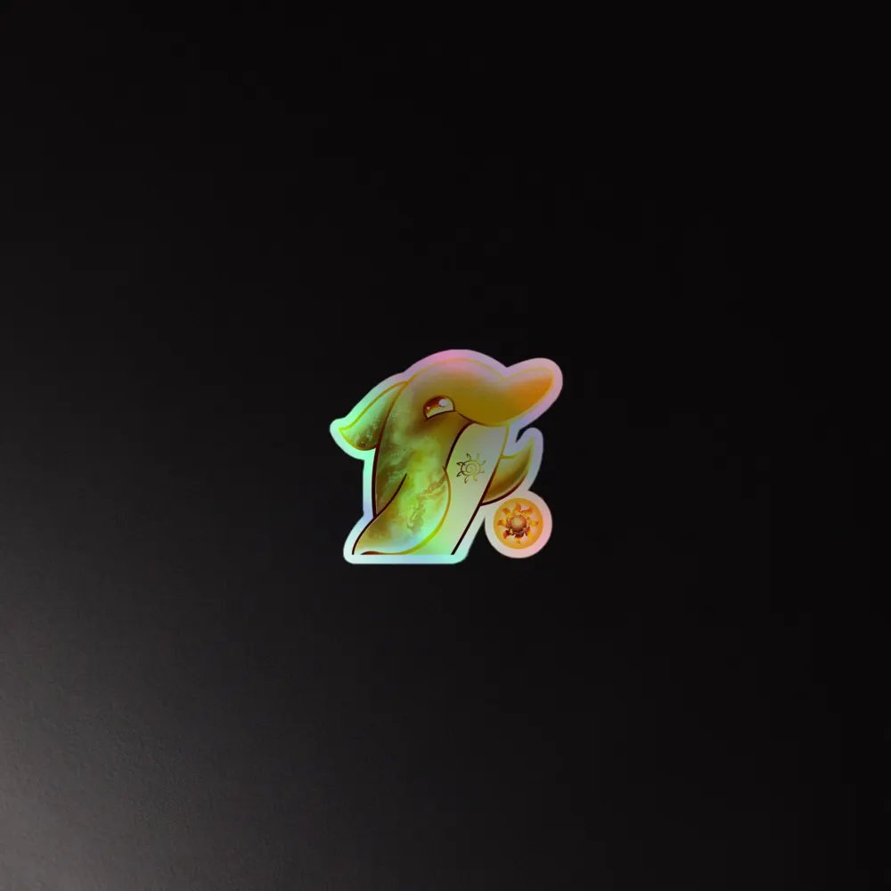 CELESTIAL SUN DOLPHIN - HOLOGRAPHIC STICKER product image (2)