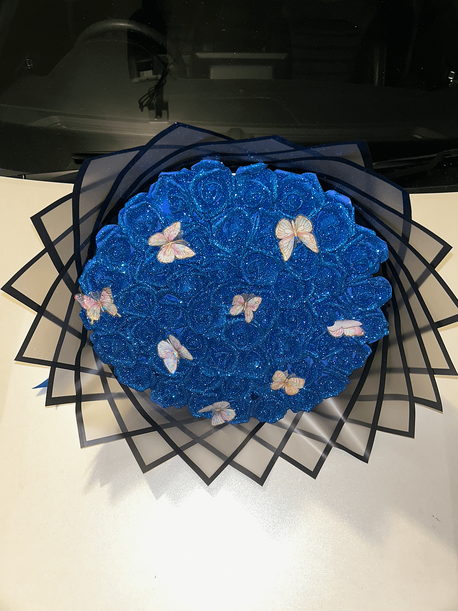 Blue Glitter Bouquet product image (6)