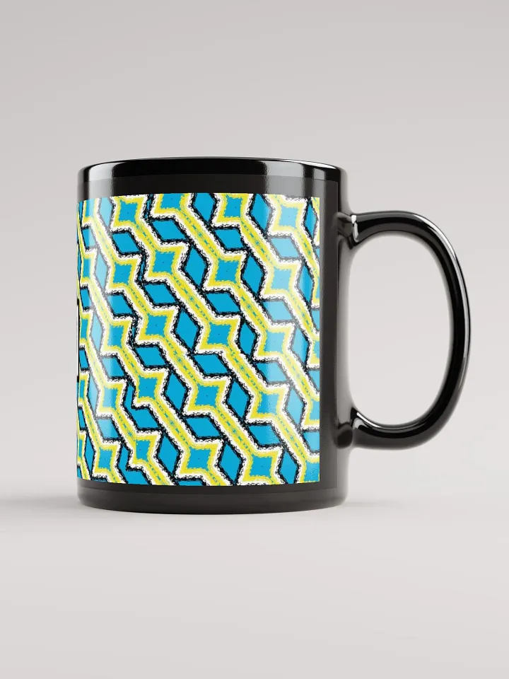 8T Sips Mosaic Black Glossy Mug product image (1)