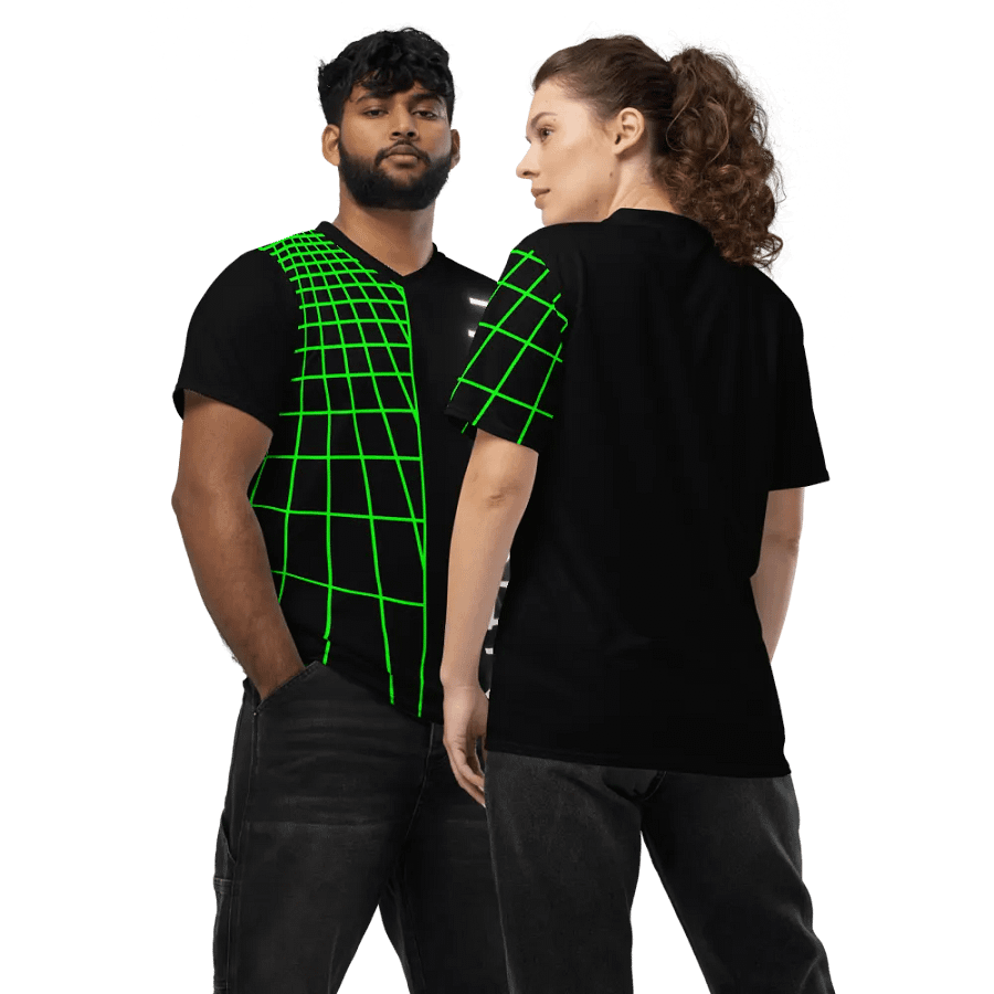 Neon Cyber Grid Unisex Jersey product image (5)
