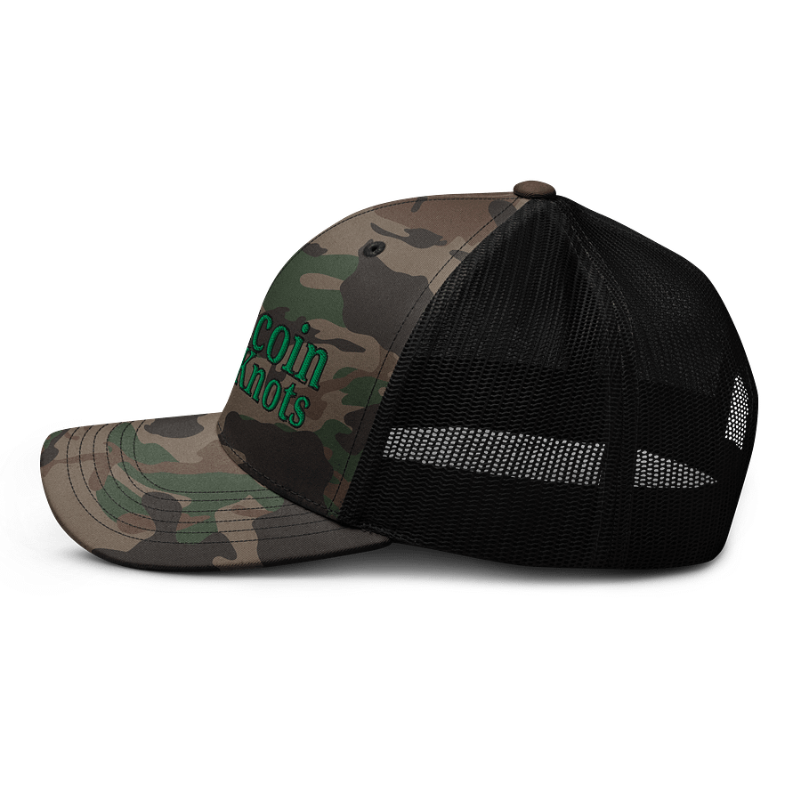 Bitcoin Knots Camo Hat product image (5)
