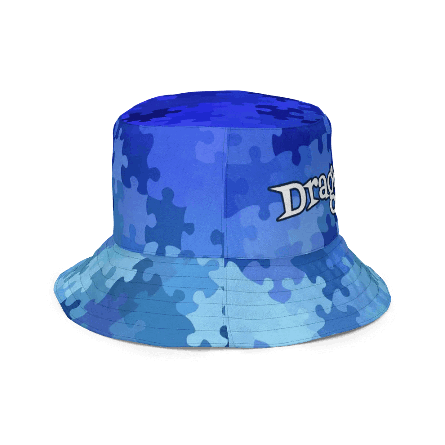 How Puzzling Blue Reversible Bucket Hat product image (7)