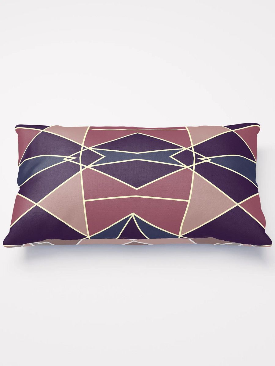 Unique Faux Stained Glass Geometric Two-Sided Pillow product image (2)