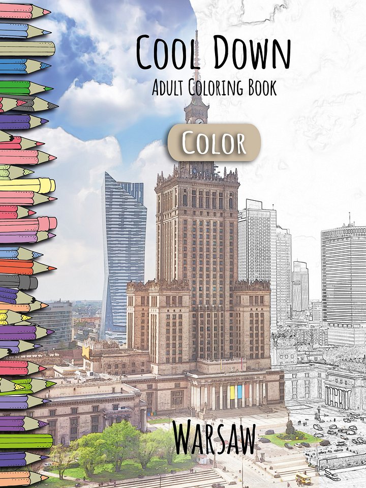 Cool Down [Color] | Adult Coloring Book: Warsaw product image (1)