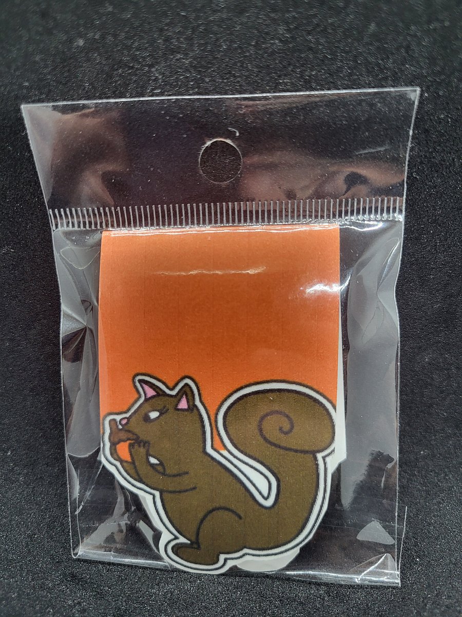 Magnetic Bookmark – Cute Cartoon Brown Squirrel Holding an Acorn product image (1)