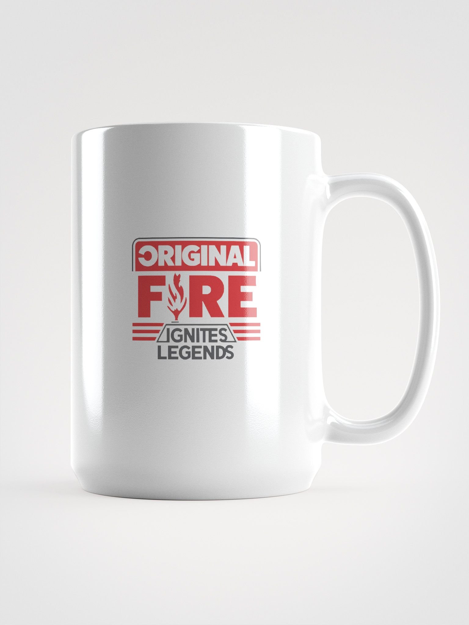 Ignite Legends White Glossy Mug - Original Fire Ignites Legends product image (1)