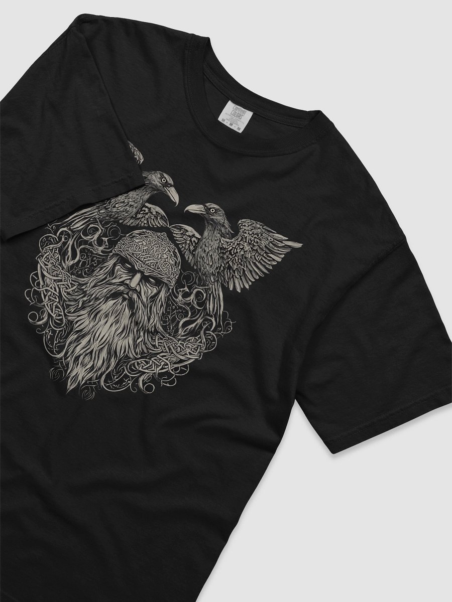 Unisex T-shirt - Odin With Ravens - Black product image (3)