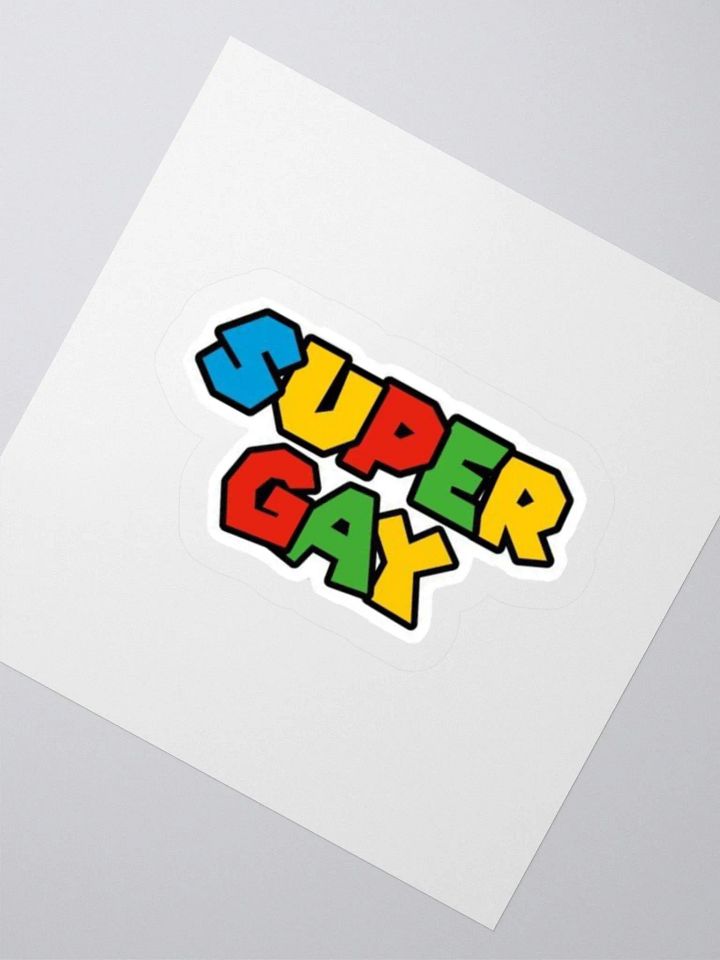Super Mario Edit Kiss Cut Sticker product image (5)