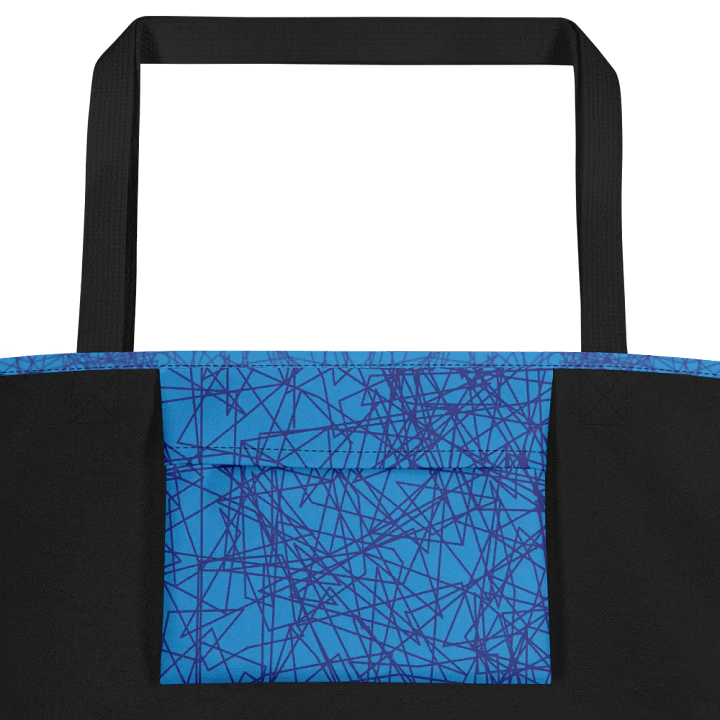 Symmetrical Blue Lace Large Tote Bag product image (2)