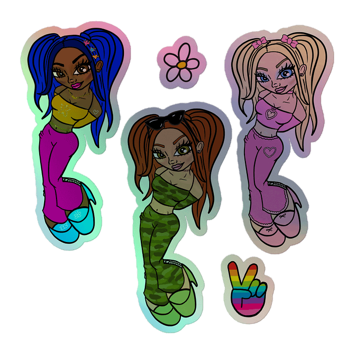 Girlie Pops Holo Sticker Set product image (1)