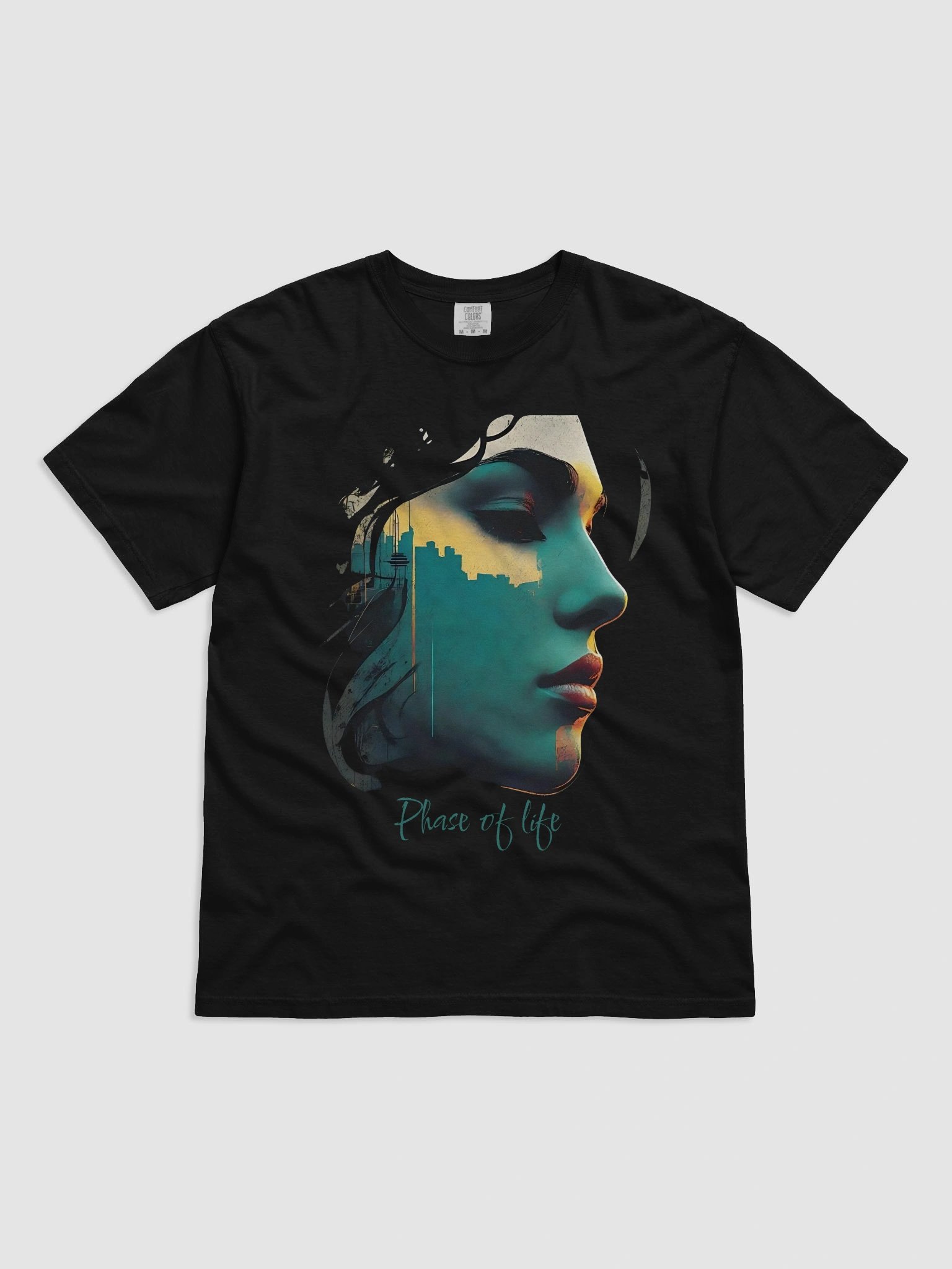 Cityscape Profile Artistic Comfort Color 1717 T-Shirt product image (3)