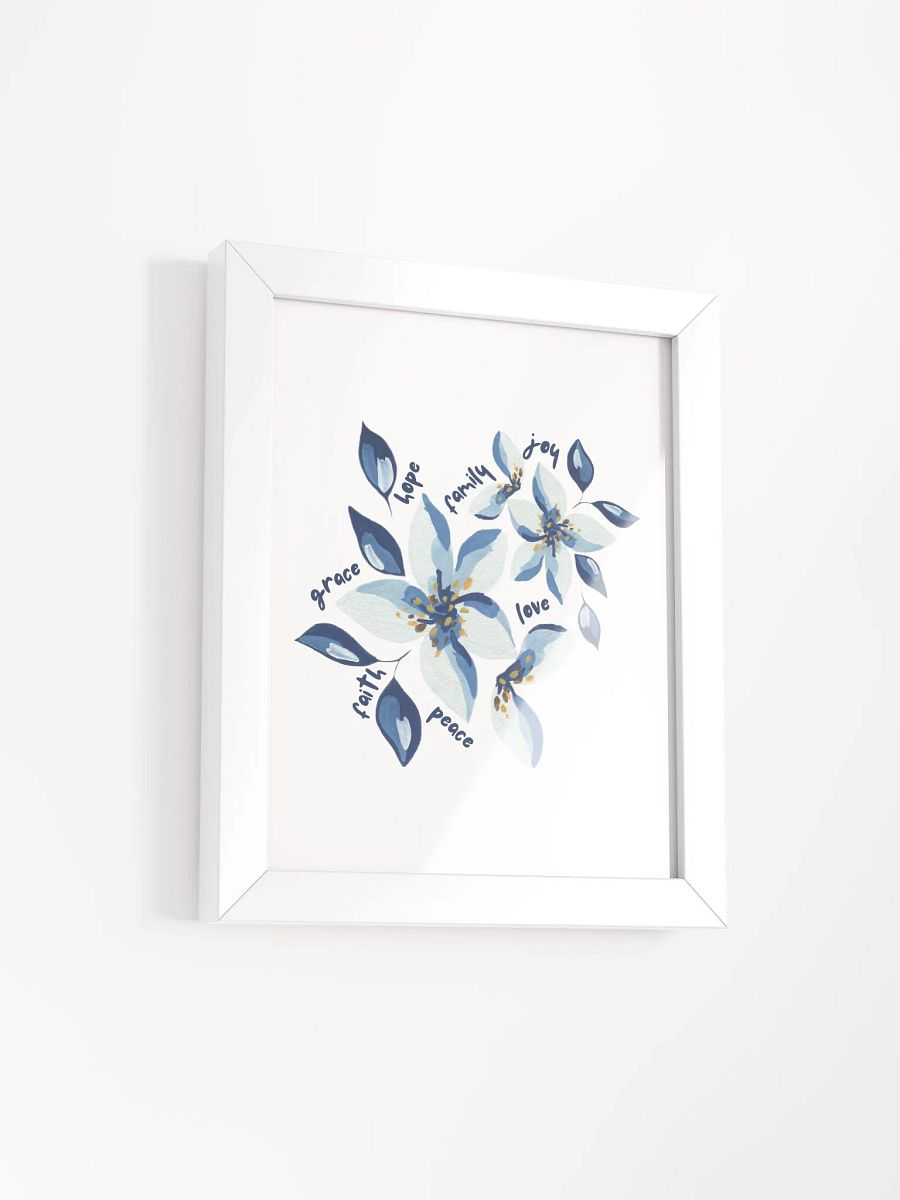 All Good Things | Blue Flower Botanical Wall Art product image (3)