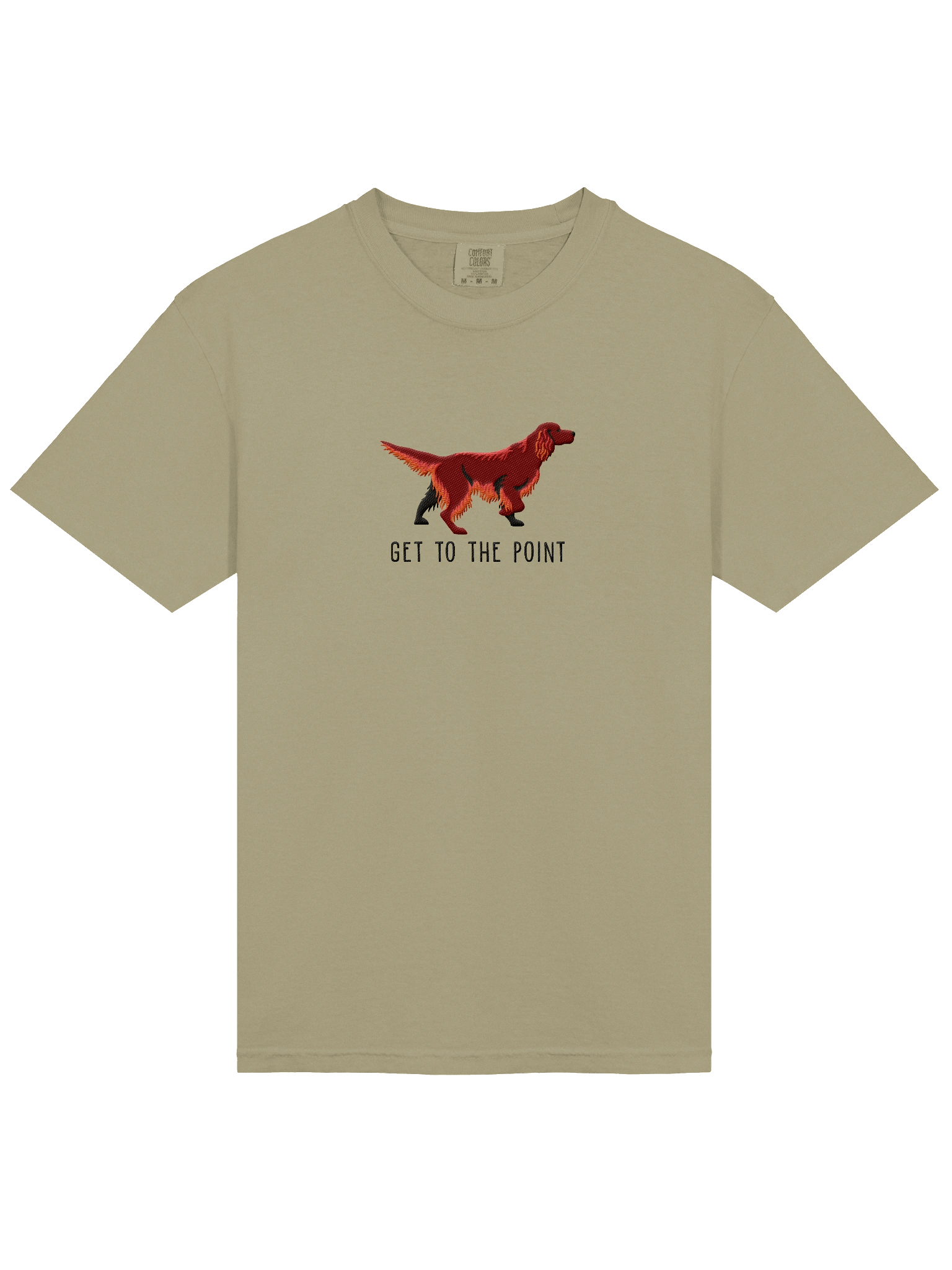 Get to the Point T-Shirt(Embroidered) of an Irish Setter product image (3)