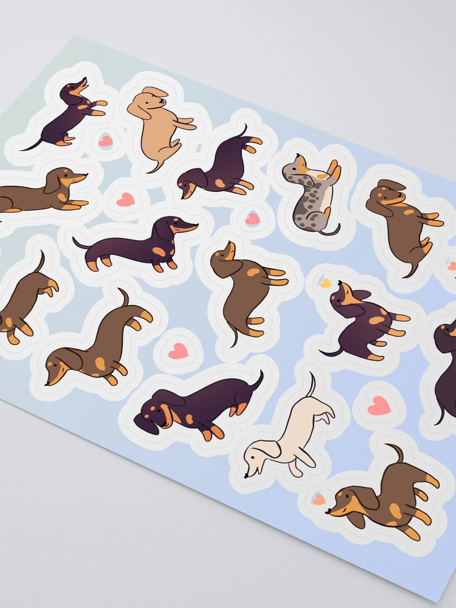 Dazzling Dachshund Delight Sticker Sheet product image (3)