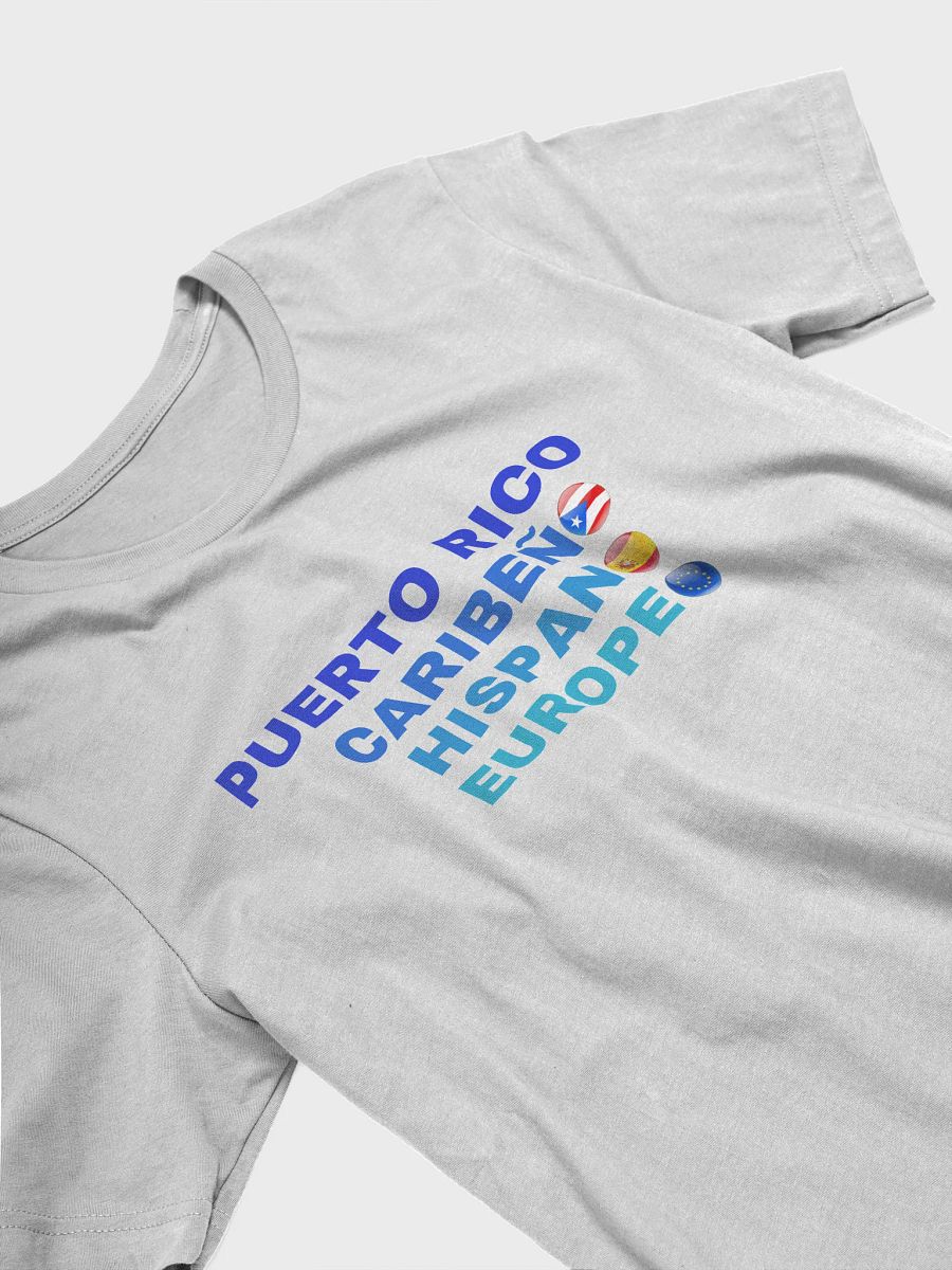 Camiseta manga corta gris - Puerto Rico Caribeño Hispano Europeo product image (4)