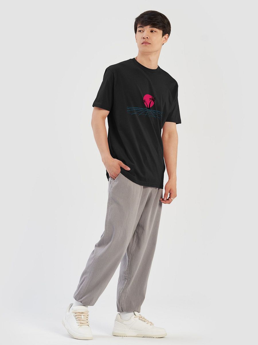 Retro-Futuristic Sunset Silhouette T-Shirt product image (7)