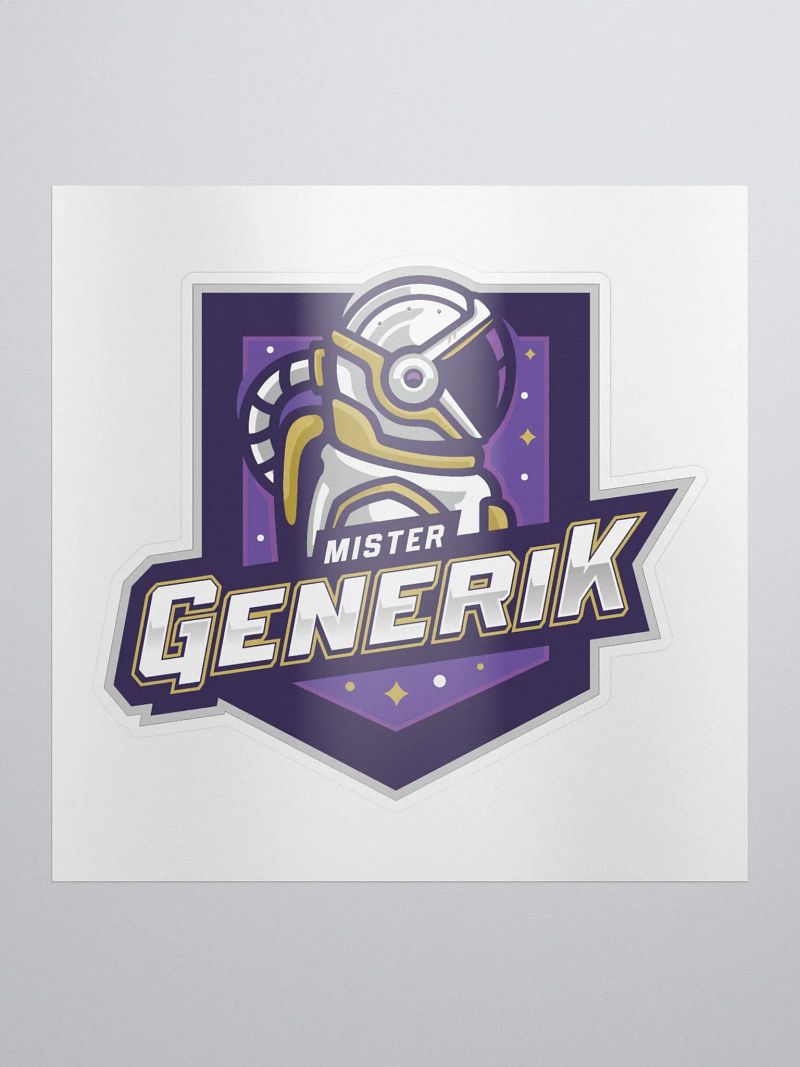 Mister Generik Shield Sticker
