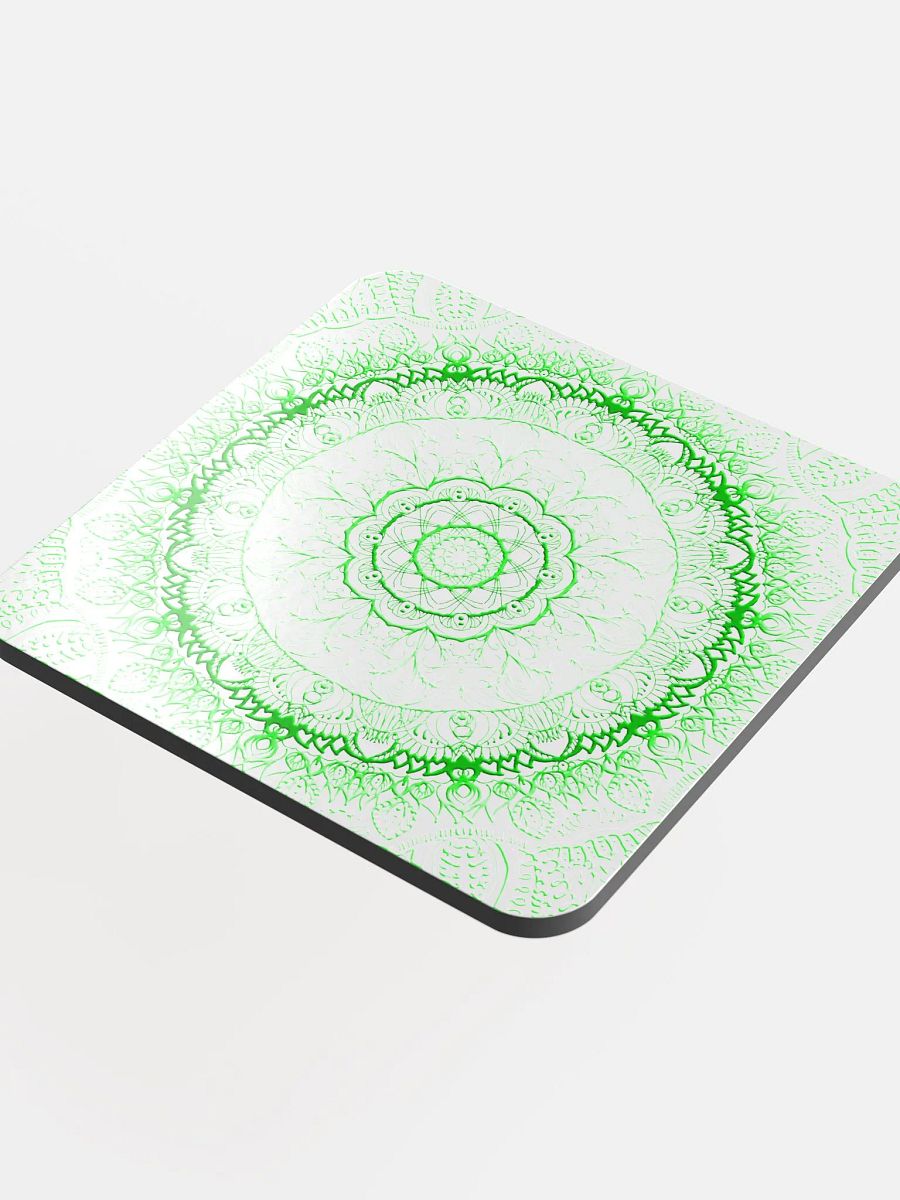 Kaleidoscope Green Cork Coaster Set product image (4)
