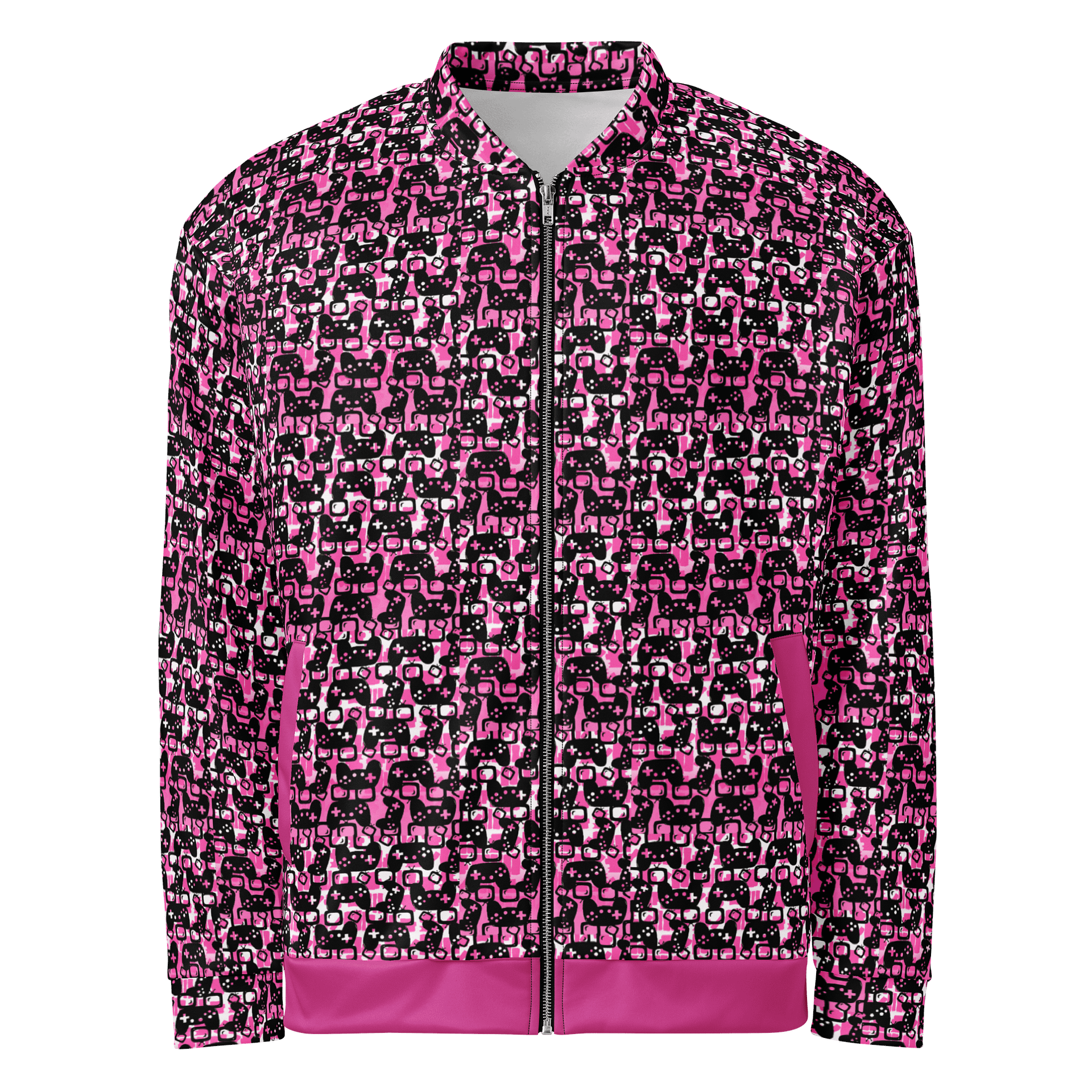 Story Lover Unisex Bomber Jacket (Pink and Black) product image (1)
