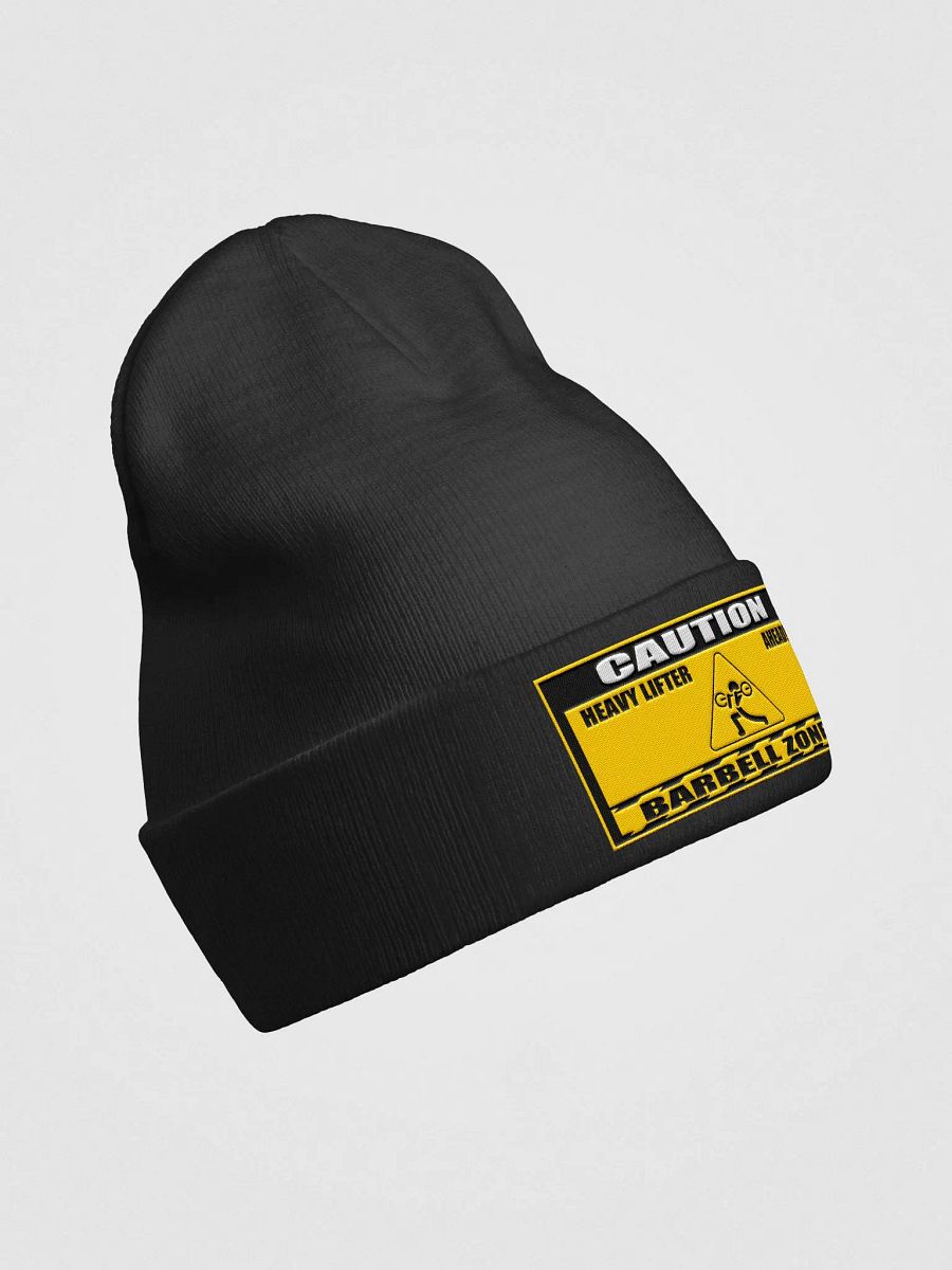 Caution Heavy Lifting Ahead Embroidered Beanie product image (3)