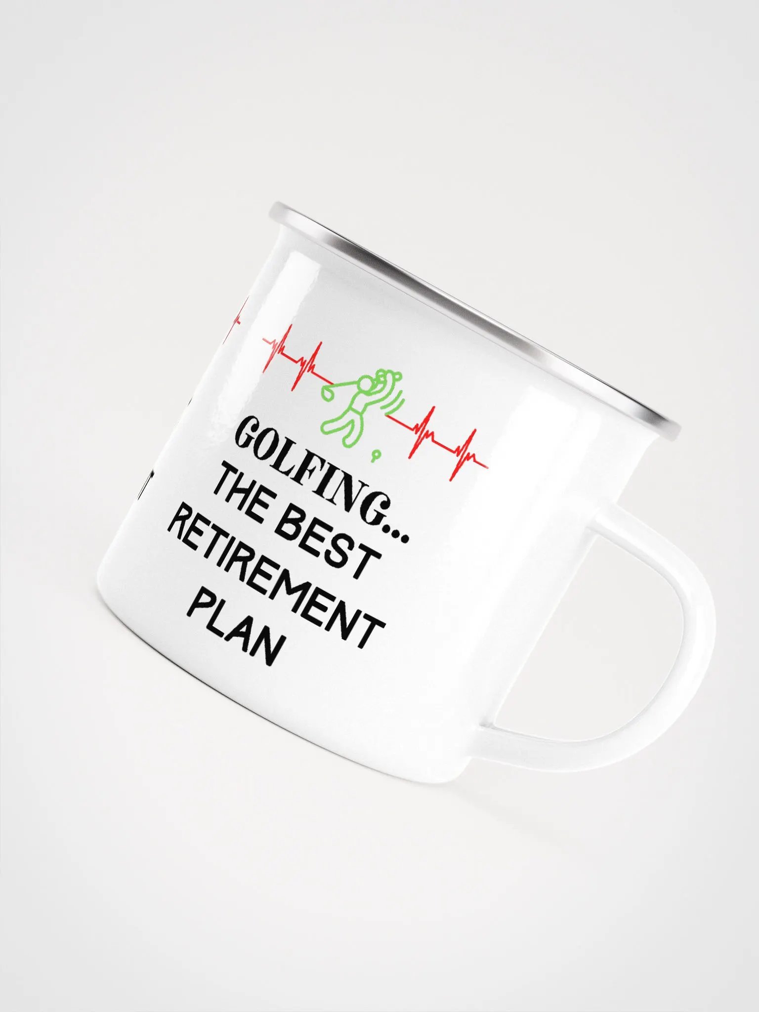 Golfing in Retirement Enamel Mug product image (5)