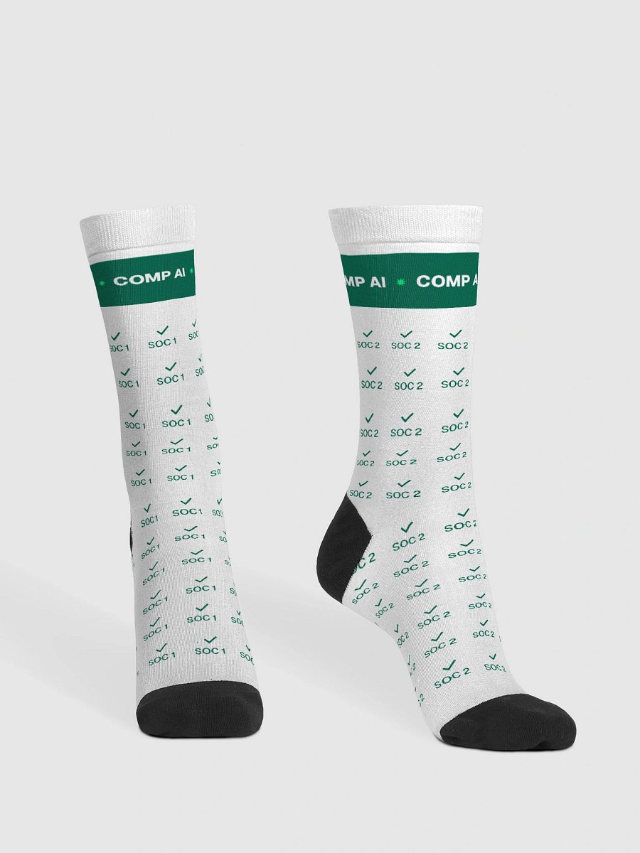Geometric Green Fusion Crew Socks product image (2)