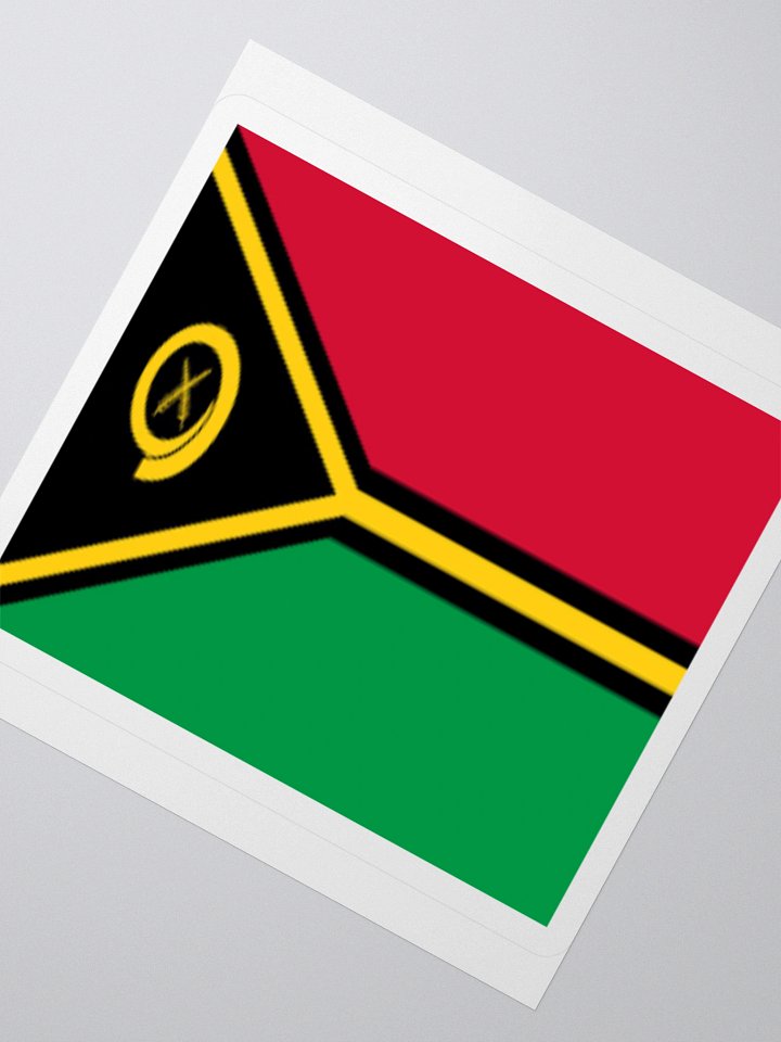 Vanuatu Flag Sticker | Boar’s Tusk Design | Durable Vinyl | 3 Sizes product image (5)