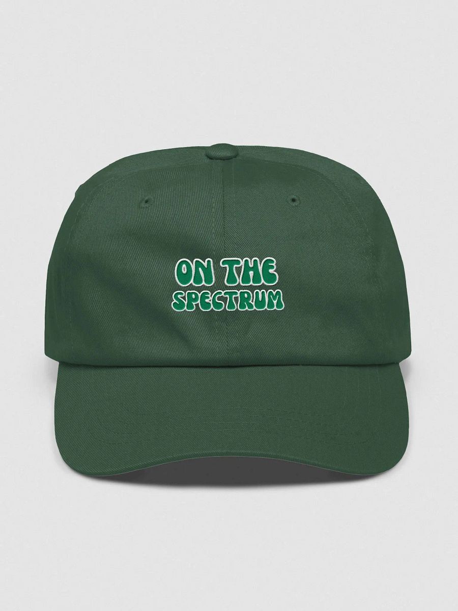 ON THE SPECTRUM (green) groovy lined design embroidered classic dad hat product image (41)
