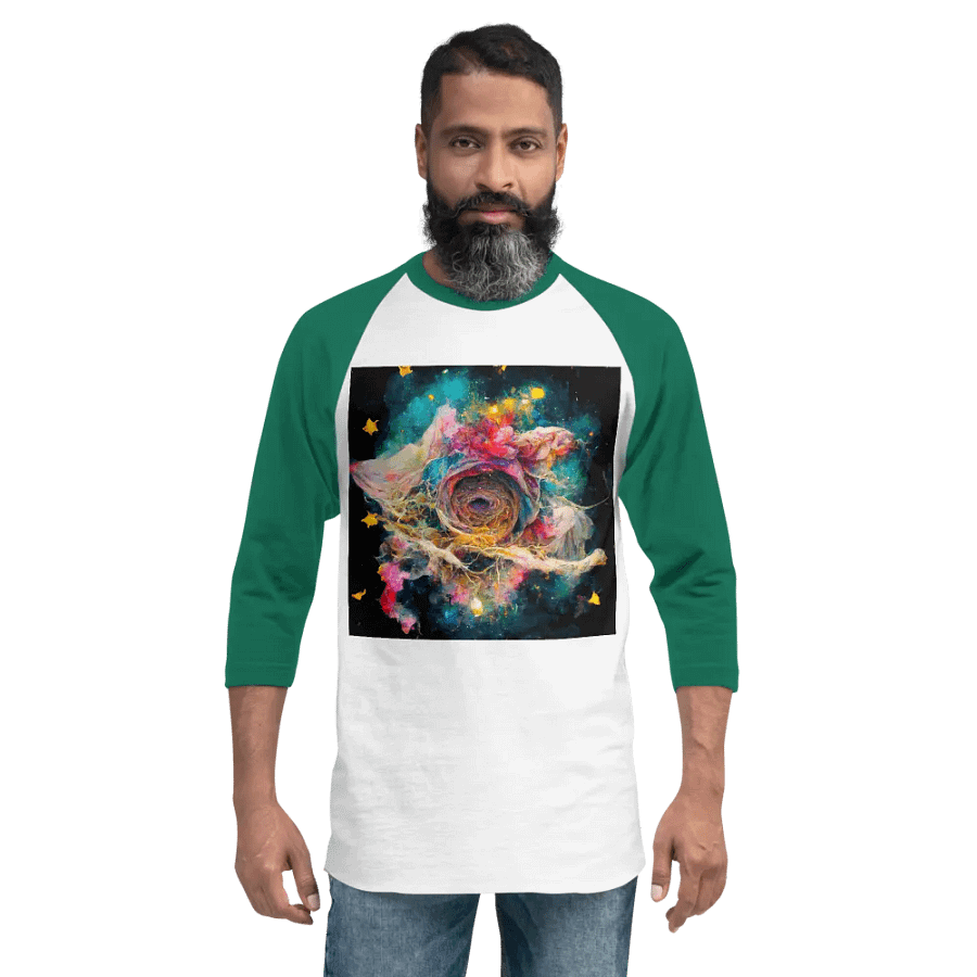 Cosmic Swirl ¾ Sleeve Raglan Tee product image (2)