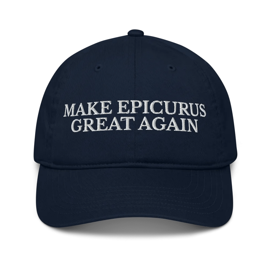Make Epicurus Great Again (Econscious Organic Dad Hat) product image (14)