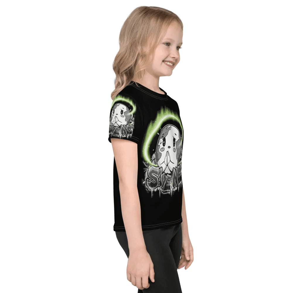 Save Me Kids Crew Neck T-Shirt | Eco-Friendly Style for Young Activists product image (6)