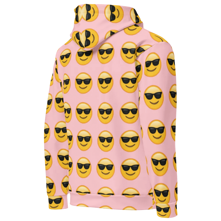 Cool Emoji - Pink - All-Over Print Recycled Unisex Hoodie product image (4)
