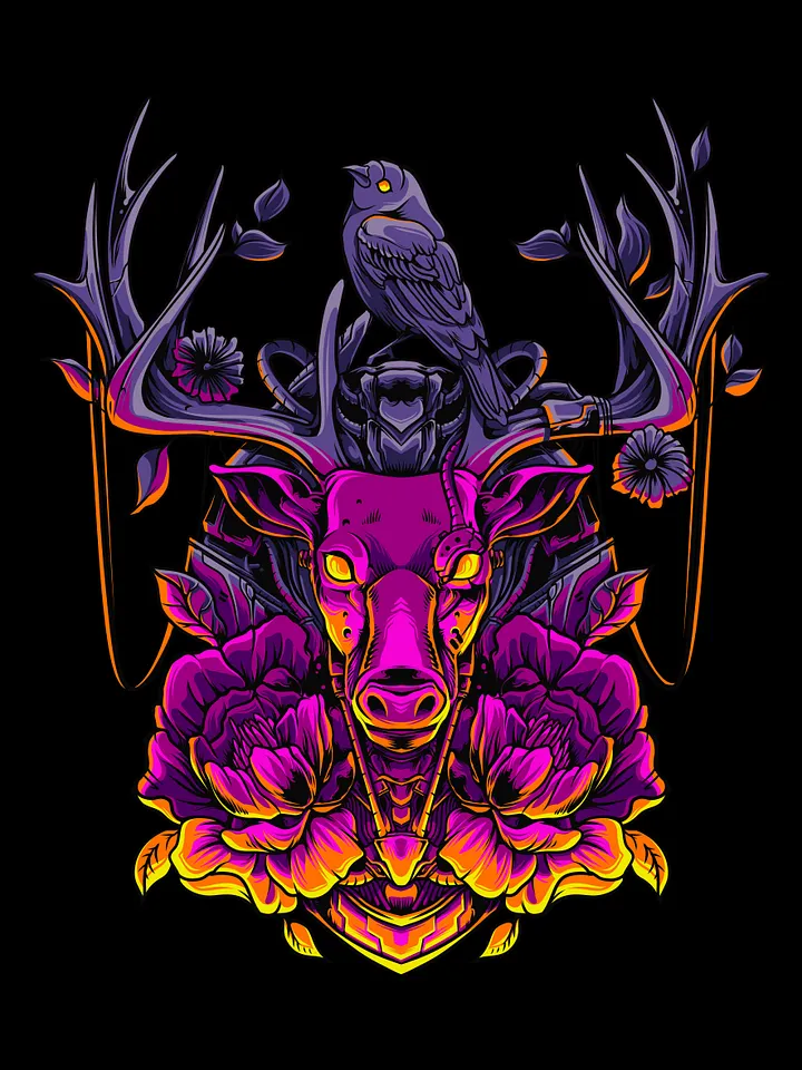 NEW - The Stag and The Raven [13x16] product image (1)