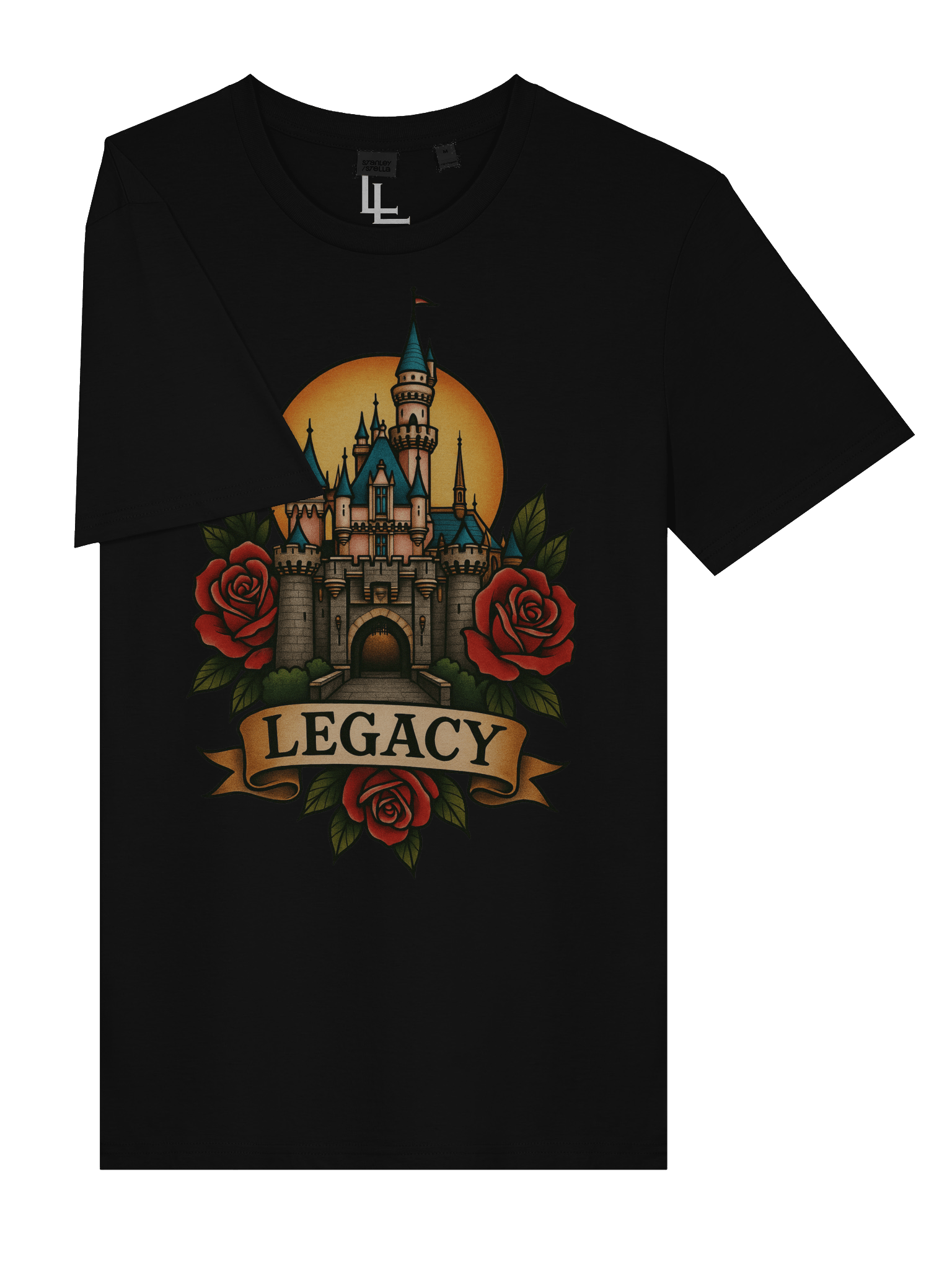 Neo-Traditional Disneyland Tee | Black product image (6)