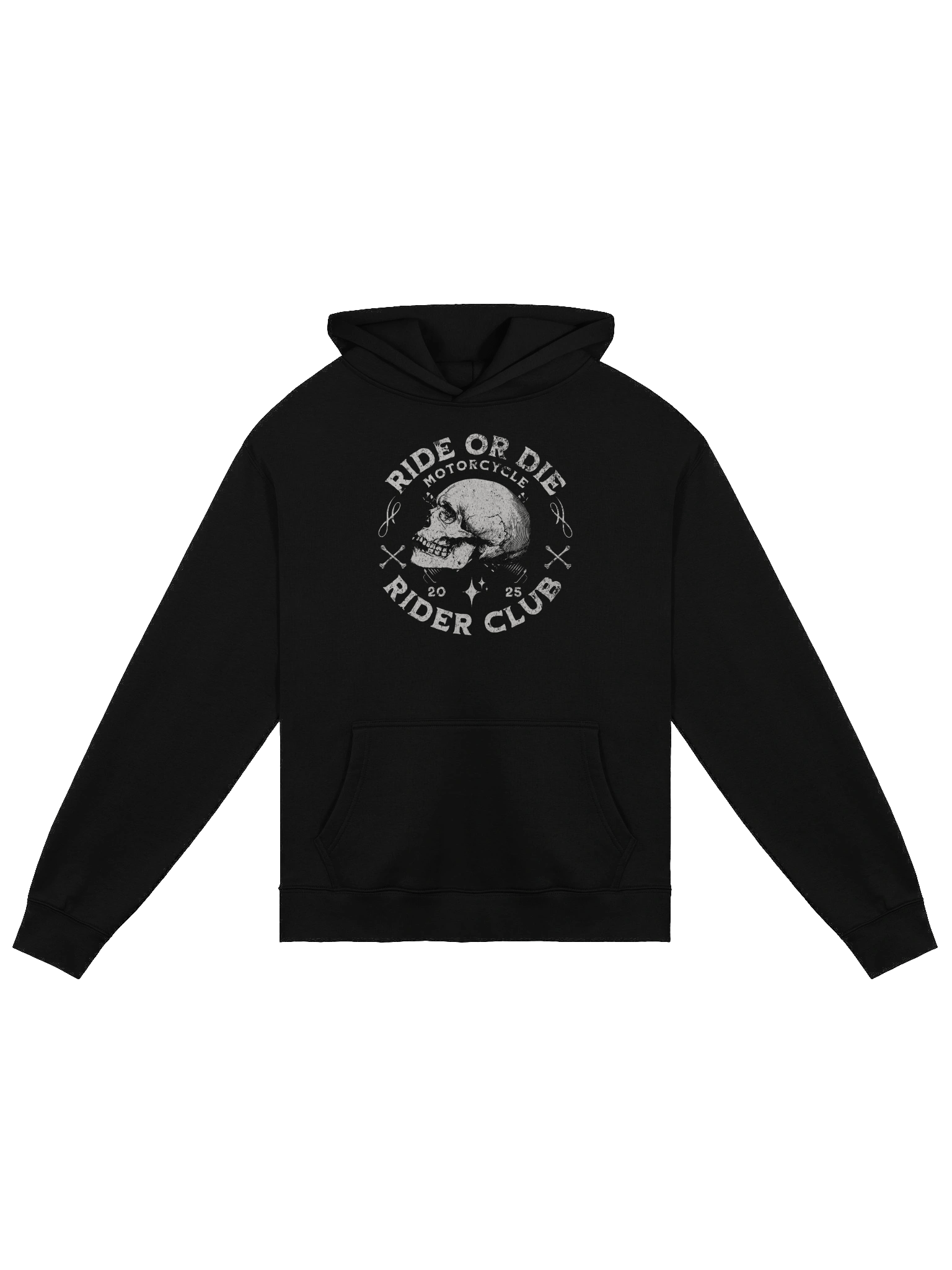 Vintage Skull Circle Print Hoodie product image (3)