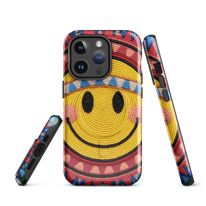 Smiley Face Faux-Beadwork iPhone® Case product image (3)