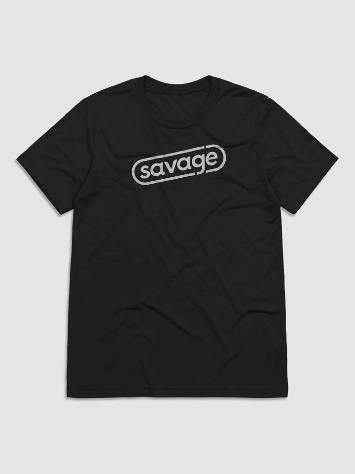 Savage Snappy Tee (white logo) (Tri-Blend) product image (1)