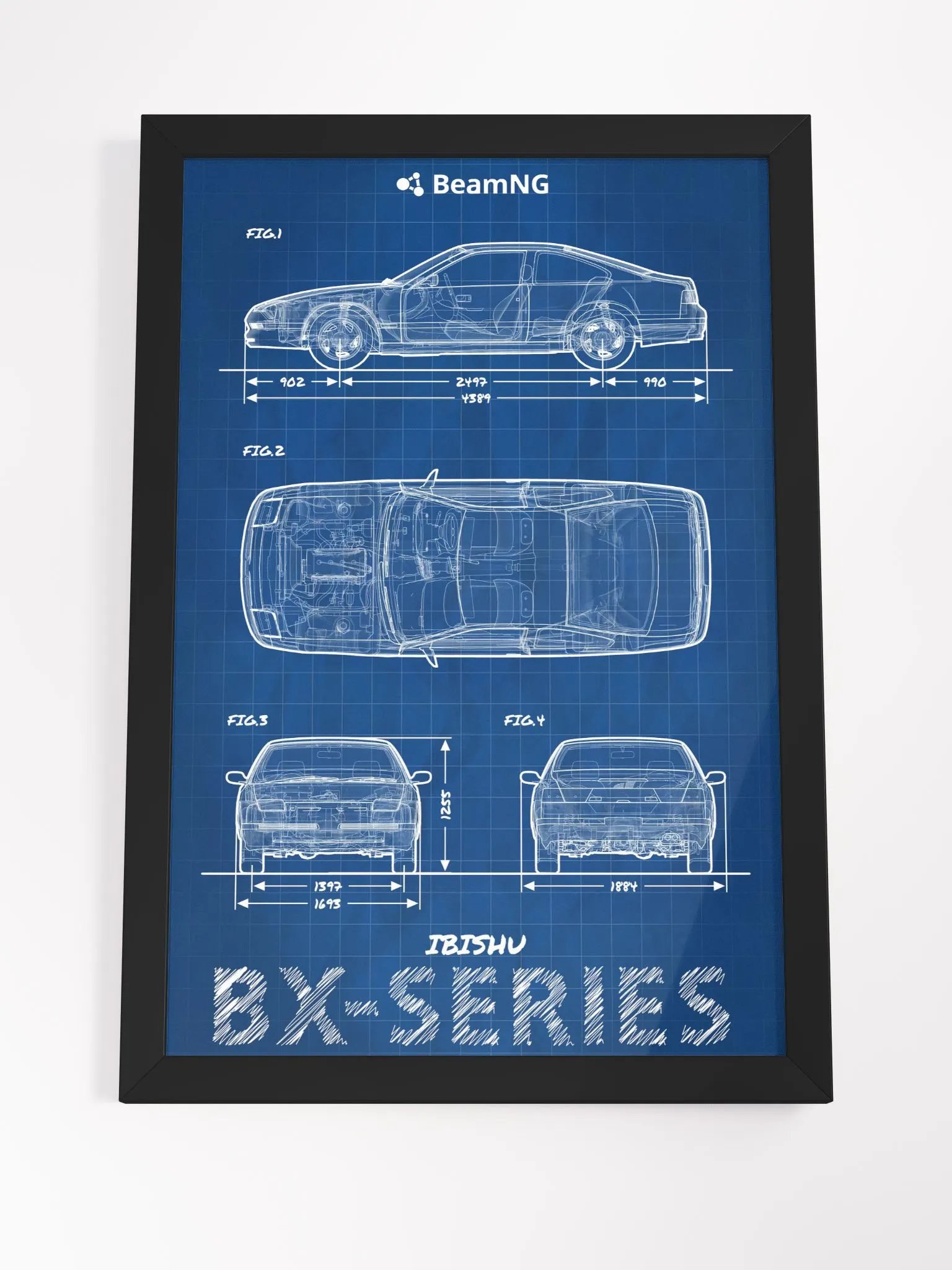 Framed Poster: Ibishu BX-Series Blueprint product image (4)